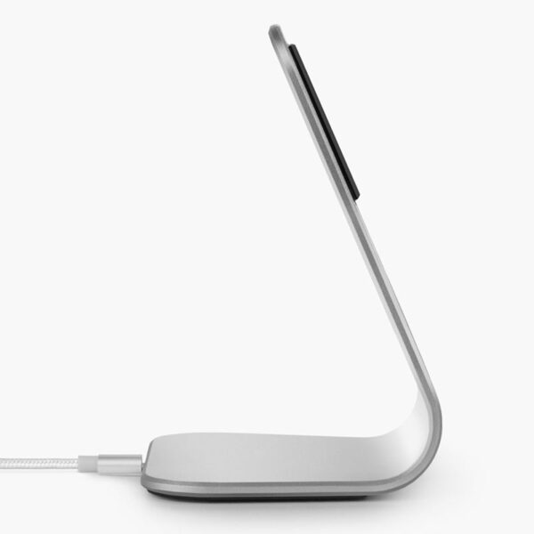 Xvida (Power 2) Stand de bureau de charge sans fil - Qi 7.5W (argent) – Image 2
