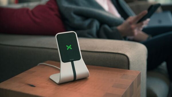 Xvida (Power 2) Stand de bureau de charge sans fil - Qi 7.5W (argent) – Image 4