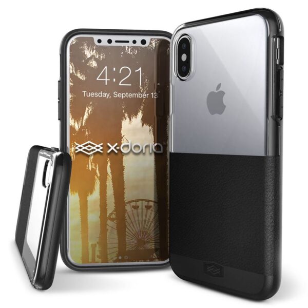 X-Doria Dash - Case pour iPhone X (cuir noir)
