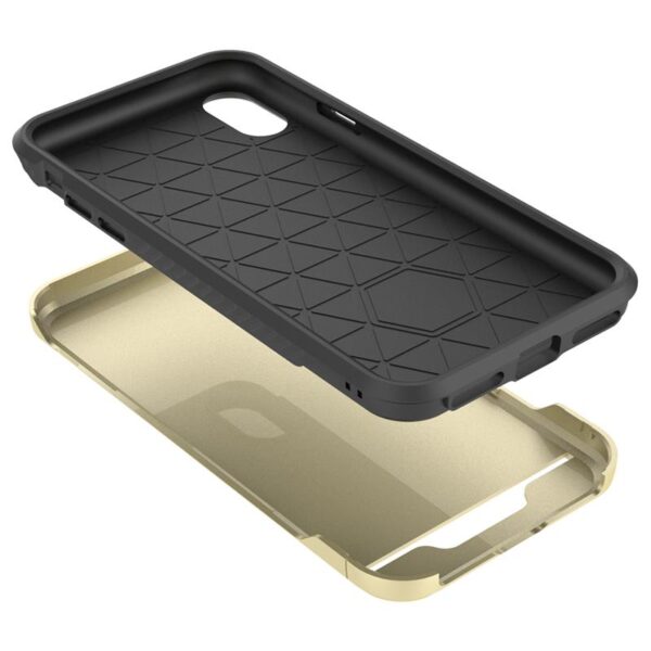 Couverture hybride de Diamond Zizo Star pour iPhone X (or / noir) – Image 3