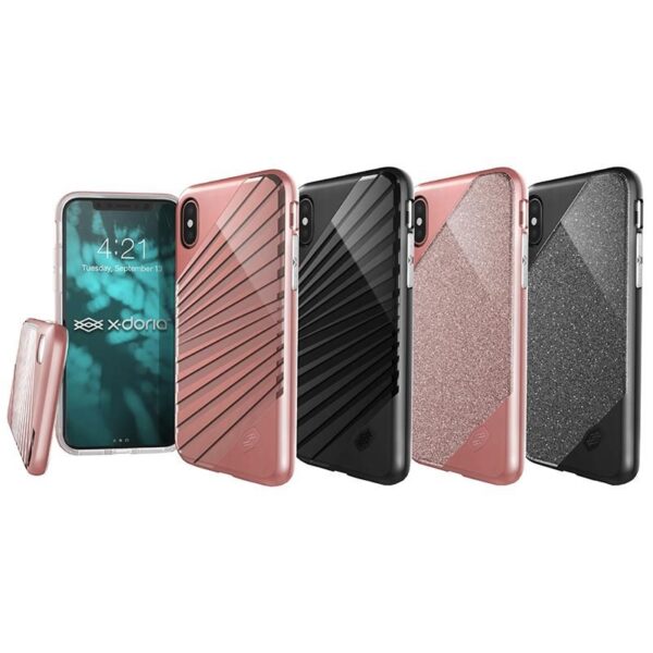 X-Doria Revel Lux - Case pour iPhone X (rayons noirs) – Image 7